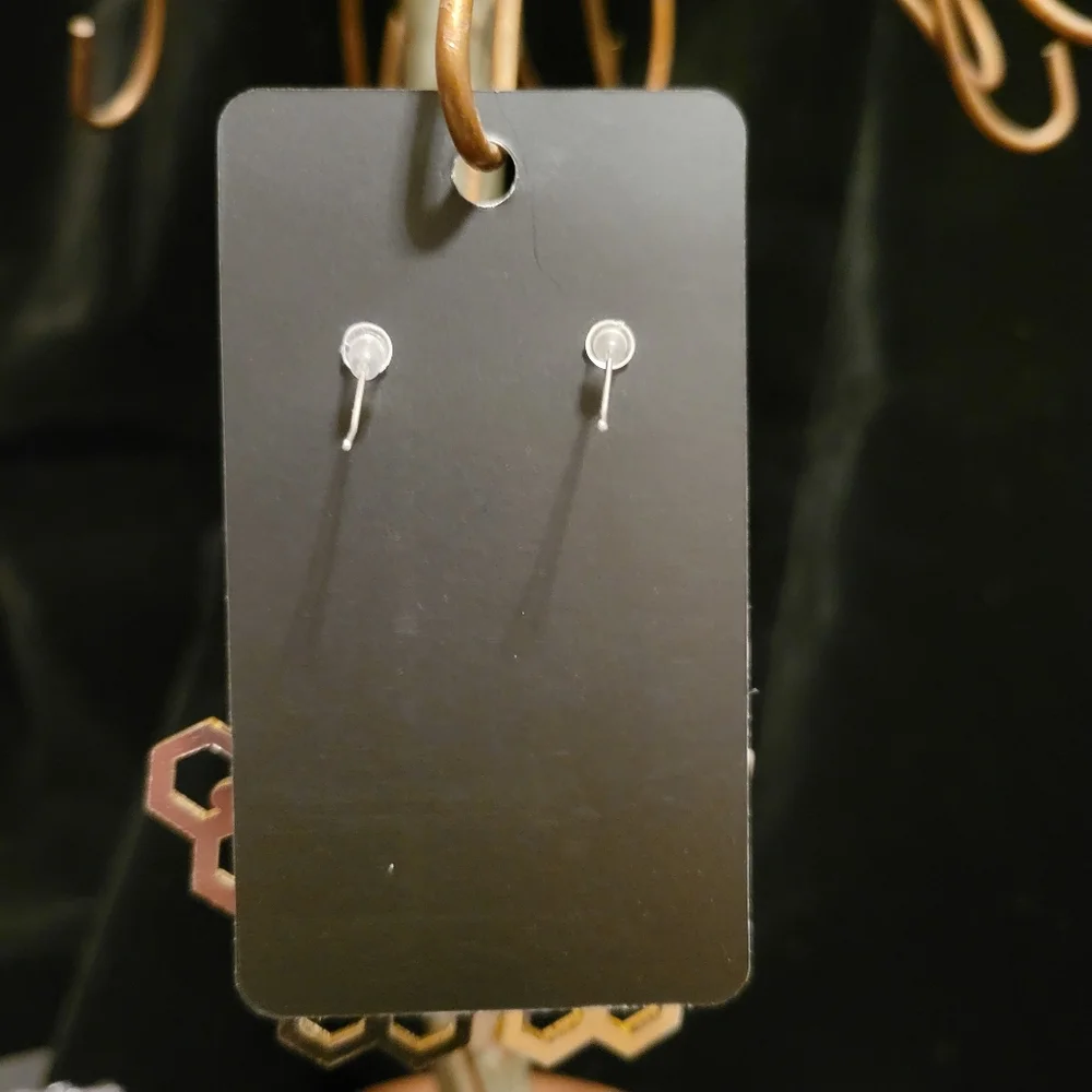 2/$20 Resin Bee & Honeycomb Earrings - Picture 2 of 4